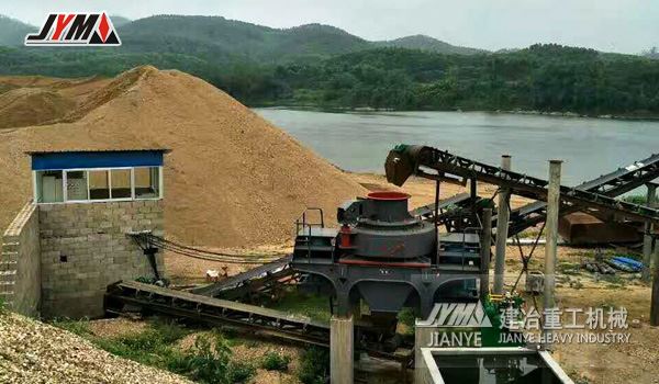 建冶新型制砂机广西应用于河道碎石制沙